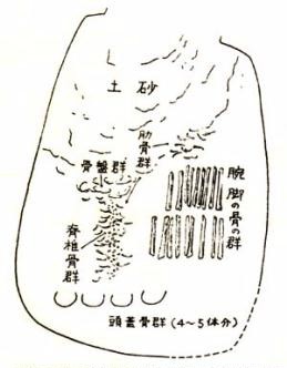 人骨出土見取図