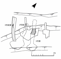 須恵器窯 位置図