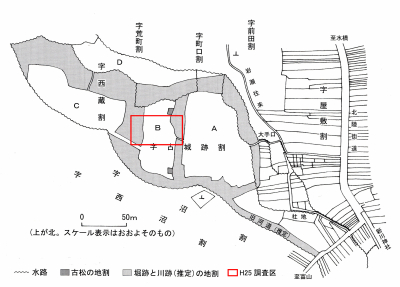 縄張推定図