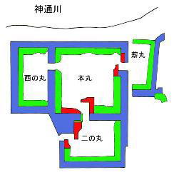 正保図にみる慶長期富山城内郭構造