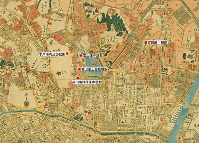 不忍池周辺の大名屋敷