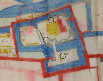 前田利同城囲の図(部分)