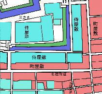 寛文期の外堀外周(部分)