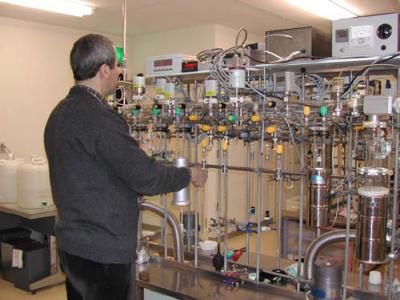 科学測定の様子