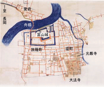 絵図 （城郭図） 富山県 越中國 富山城 松平氏 前田氏-