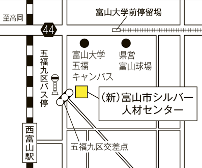 地図：シルバー人材センターが移転します