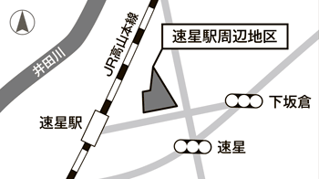 地図：速星駅周辺地区 地区計画（案）