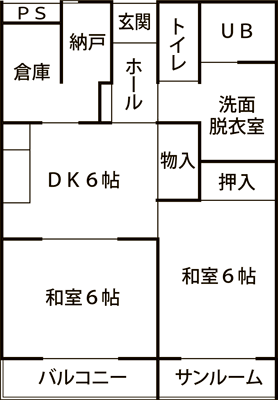 間取り：高原町団地