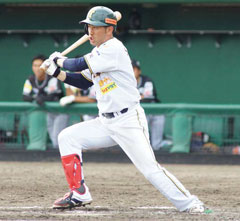 画像：坂野隼斗選手 背番号8 外野手