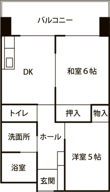 間取り：今泉シルバーハウジング（今泉北部町1-5）