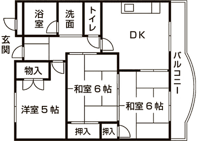 間取り：今泉団地