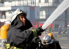 画像：消防士