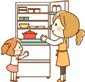 イラスト：家庭での保存