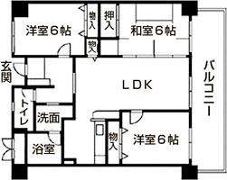 間取り：上赤江団地