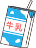 イラスト：牛乳