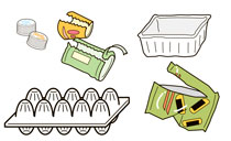 イラスト：プラスチック製容器包装