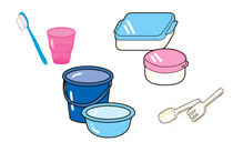 イラスト：プラスチック製品