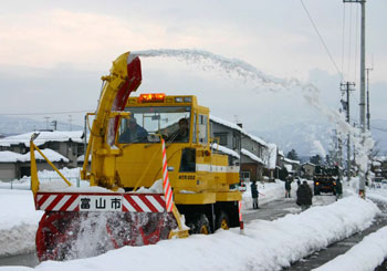 画像：除雪車