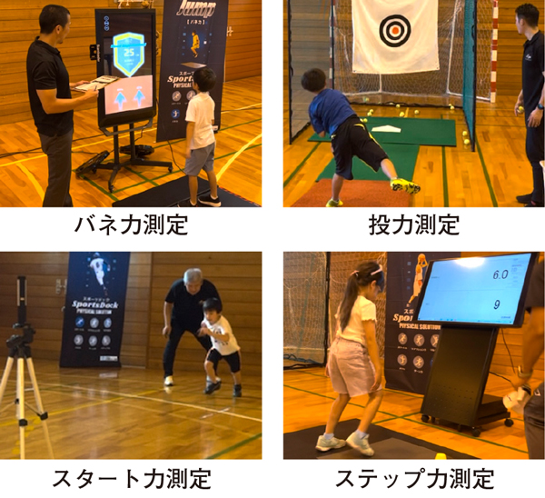 かけっこ能力診断テスト スポーツドックの様子