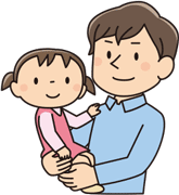 親子のイラスト