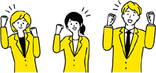 就職や転職を考えている人々のイラスト