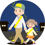 歩行者のイラスト