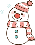 雪だるまのイラスト