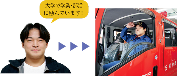 大学で学業・部活に励んでいます！
