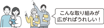 こんな取り組みが広がればうれしい！